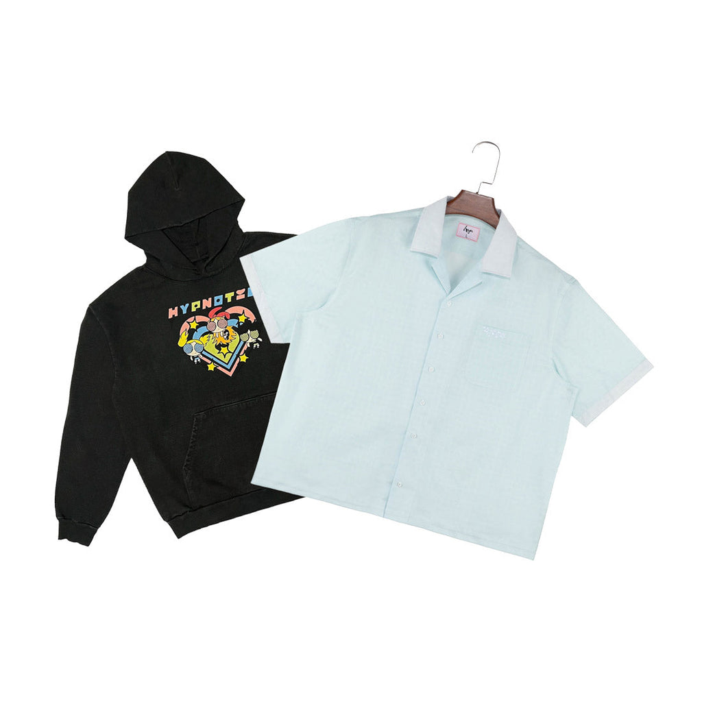 PPG Hoodie + "hyp" Button Up